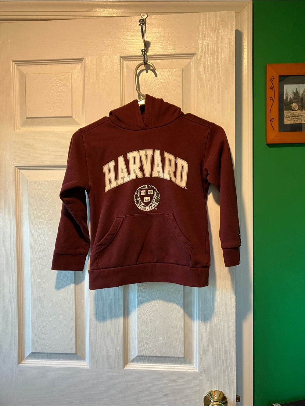 Champion Maroon Harvard Pullover Hoodie youth small